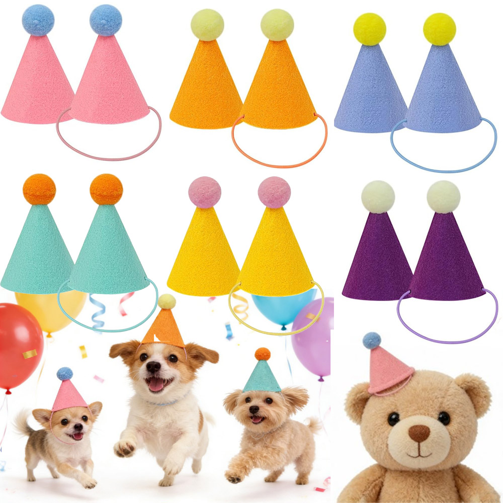 Party Hat Cone - Набор из 3/6 шт. разноцветных мини-шляпок