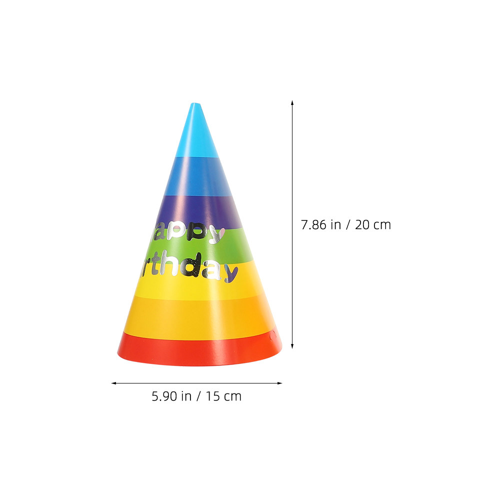 36 штук разноцветных бумажных  – обзор и цена Party Hat Cone